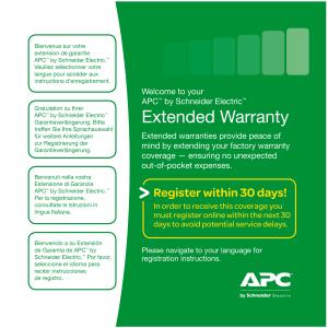 Extended Warranty 1 Year for (1) Easy UPS SMV/SMVS Level 04 (WBEXTWAR1YR-SD-04)