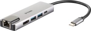 Hub Dub-m520 5-in-1 USB-c With Hdmi / Ethernet And Power Delivery