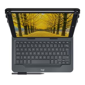 Universal Folio With Integrated Keyboard For 9-10in Azerty French