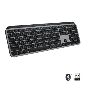 MX Keys Wireless Illuminated Rechargeable Keyboard For MAC Space Gray Qwertz Suisse