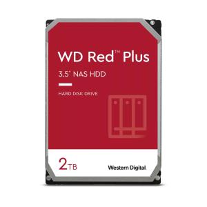 Hard Drive - WD Red Plus WD20EFPX - 2TB - SATA 6gb/s - 3.5in - 5400 RPM - 64MB Cahce