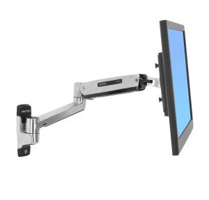 Lx Sit-stand Wall Mount LCD Arm (polished Aluminum)