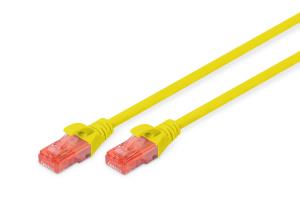 Patch cable - CAT6 - U/UTP - Snagless - Cu - 50cm - yellow