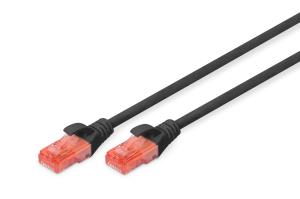 Professional Patch cable - CAT6 - U/UTP - Snagless - 2m - Black