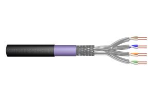 outdoor installation cable - Cat 7 - S/FTP - AWG 23/1 - 100m - Black